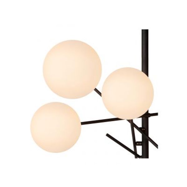 Lucide ALARA Hanglamp-Zwart-Ø72-LED-6xG4-1,5W-2700K-Glas