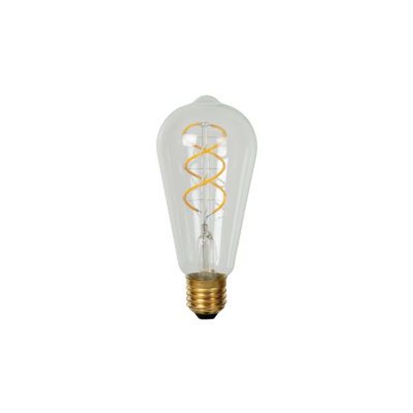 Lucide ST64 Fil. lamp-Transp.-LED Dimb.-1xE27-4,9W-2700K