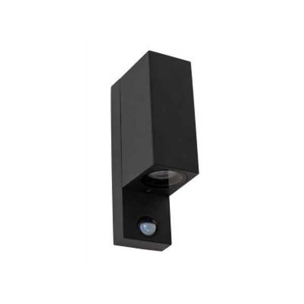 Lucide ZARO IR Wandspot Buiten-Zwart-2xGU10-7W-IP65