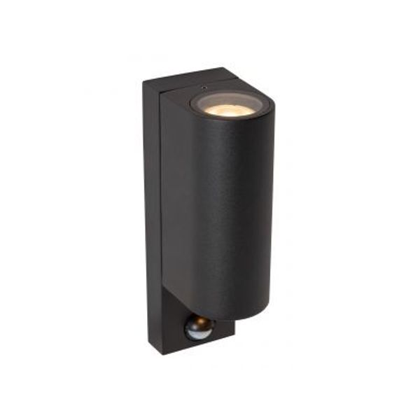 Lucide ZARO IR Wandspot Buiten-Zwart-2xGU10-7W-IP65