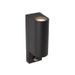 Lucide ZARO IR Wandspot Buiten-Zwart-2xGU10-7W-IP65