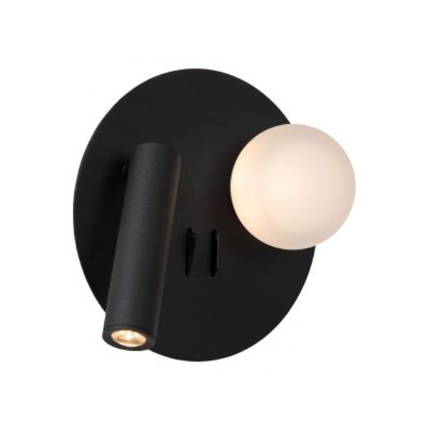 Lucide MATIZ Bedlamp-Zwart-LED-3,7W-3000K