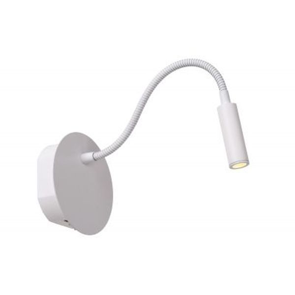 Lucide JOLIJN Bedlamp-Wit-Ø11-LED-2W-3000K