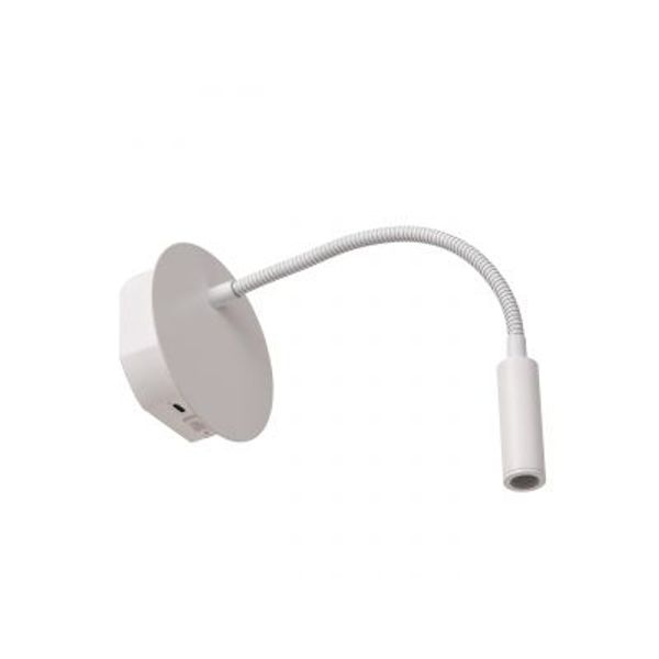 Lucide JOLIJN Bedlamp-Wit-Ø11-LED-2W-3000K