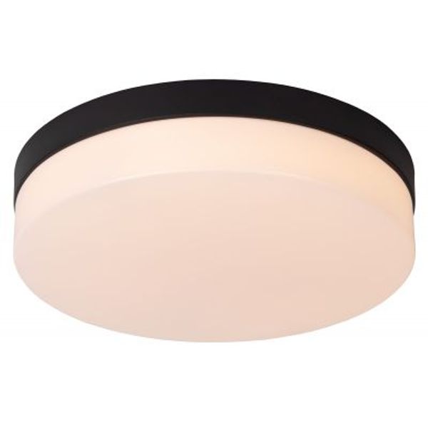 Lucide BISKIT Plafonnière Badk.-Zwart-Ø28-LED-18W-2700K