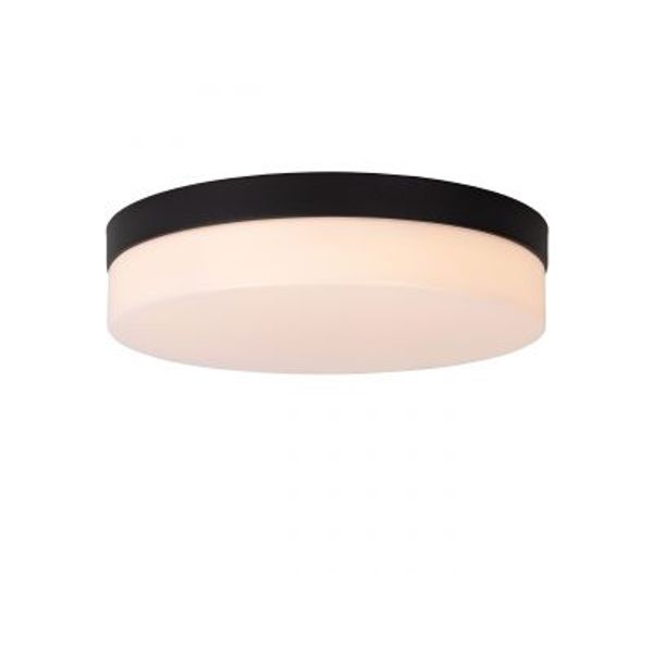 Lucide BISKIT Plafonnière Badk.-Zwart-Ø28-LED-18W-2700K