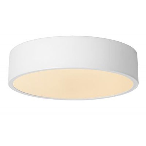 Lucide UNAR Plafonnière-Wit-Ø20-LED Dimb.-12W-2700K