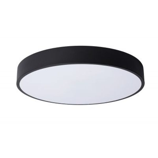 Lucide UNAR Plafonnière-Zwart-Ø39,5-LED Dimb.-24W-2700K