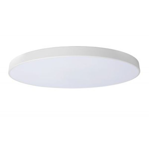 Lucide UNAR Plafonnière-Wit-Ø80-LED Dimb.-80W-2700K