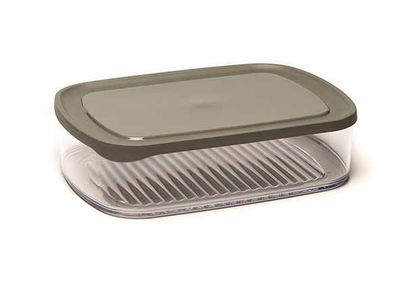 Amuse Kaasdoos Transparant - Grijs 23,2x16,4xh5,9cm