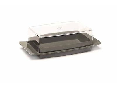 Amuse Boterpotje Transparant - Grijs 19,5x10,5xh6cm
