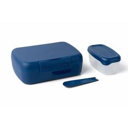 DBP Amuse Brunchbox Navy Met Spork 21x15,6xh7,1cm