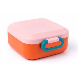 Rikko Lunchbox Poppy Flamingo 16,7x16,7x H8,1cm - Divider- 2x Snackbox 