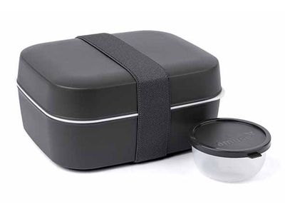 Amuse Lunchbox 3-in-1 Charcoal 18,5x15 Xh8,2cm