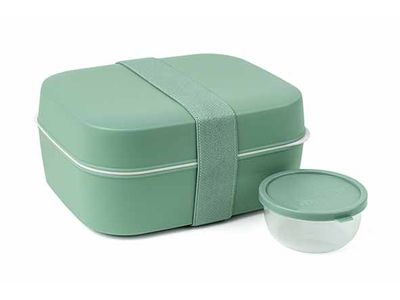 Amuse Lunchbox 3-in-1 Sage 18,5x15x H8,2cm