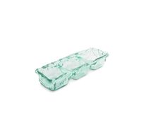 Ecovitra Serveerschaal 32x10xH5,5cm 3 delen green 