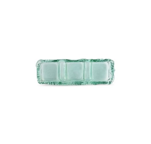 Ecovitra Serveerschaal 32x10xH5,5cm 3 delen green  F2D