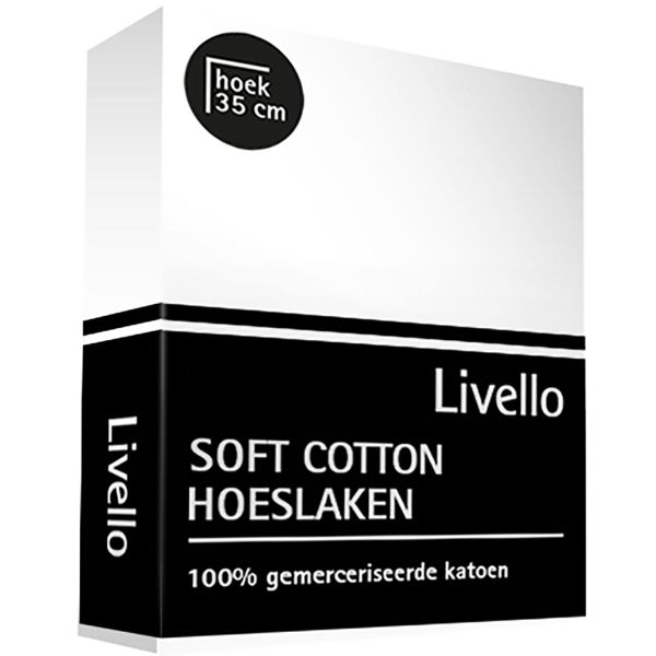 Livello Home Hoeslaken Soft Cotton White 180x200