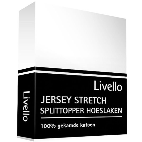 Livello Home Hoeslaken Splittopper Jersey White 140x200/210