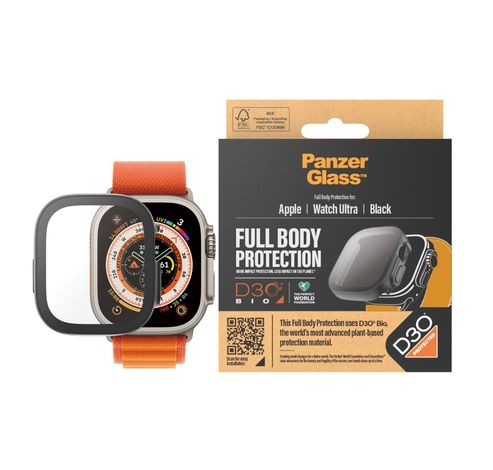 3691 Screenprotector Full Body met D3O Apple Watch Ultra 2 | Ultra| 49 mm | Zwart  PanzerGlass