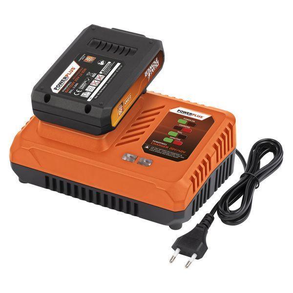 Powerplus BATTERIJ EN LADER 20V 2.0AH (20V TOOLS) (POWDP9062)