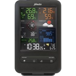 Alecto Professioneel weerstation met draadloze buitensensor, zwart 