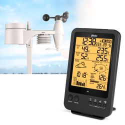 Alecto Professioneel weerstation met draadloze sensor zwart 