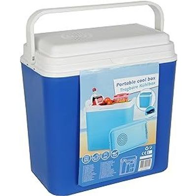 Draagbare thermo-elektrische koelbox, 22 liter, 12 V, 30 x 23 x 40 cm 