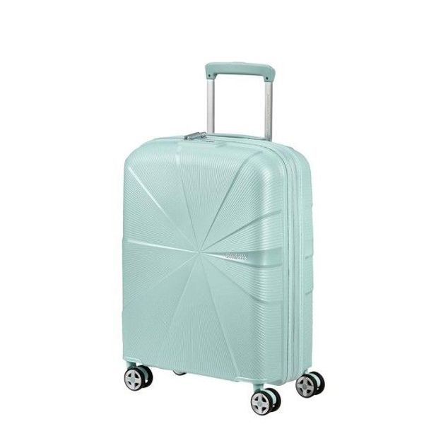 American Tourister Starvibe Spinner 55 Expandable metallic surf blue