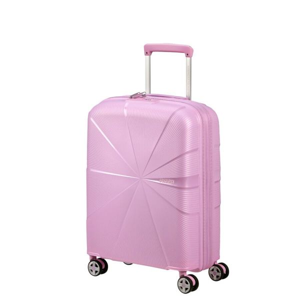 American Tourister Starvibe Spinner 55 expandable Metallic pastel lavender