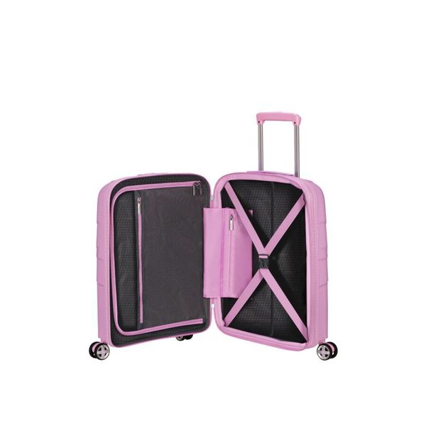 American Tourister Starvibe Spinner 55 expandable Metallic pastel lavender