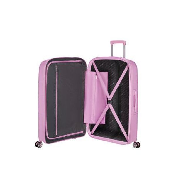 American Tourister Starvibe Spinner 67 Expandable Metallic Pastel Lavender