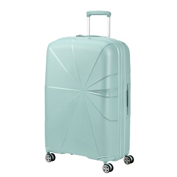 American Tourister Starvibe Spinner 77 Expandable metallic surf blue