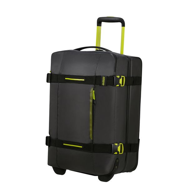 American Tourister Urban Track Duffle/Wheels S Coated black/lime