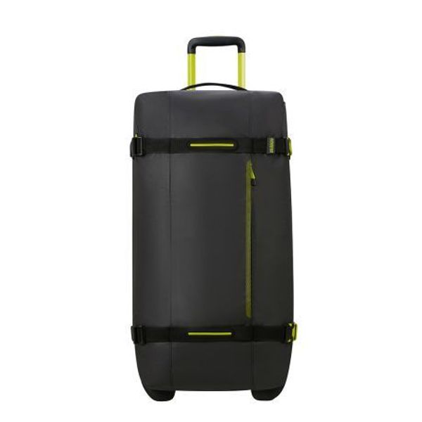 American Tourister Urban Track Duffel On Wheels L Coated Black Lime