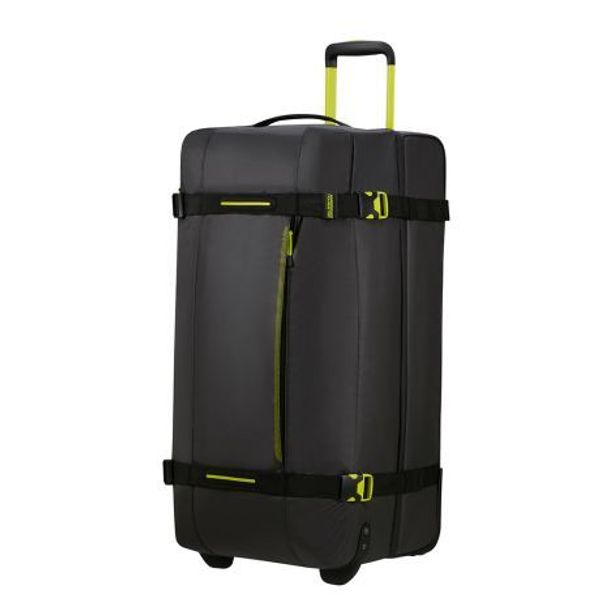 American Tourister Urban Track Duffel On Wheels L Coated Black Lime