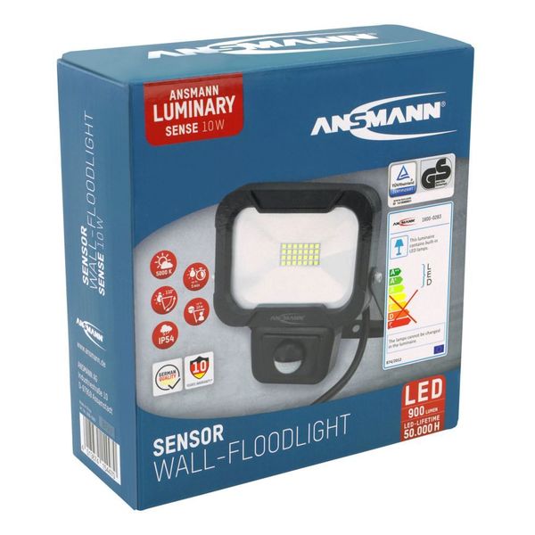 Ansmann VERSTRALER LED 10W 800LM (WAND+SENSOR)