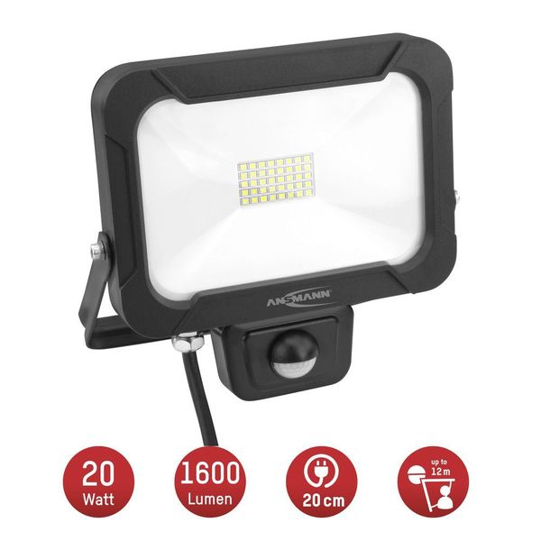 Ansmann VERSTRALER LED 20W 1600LM (WAND+SENSOR)