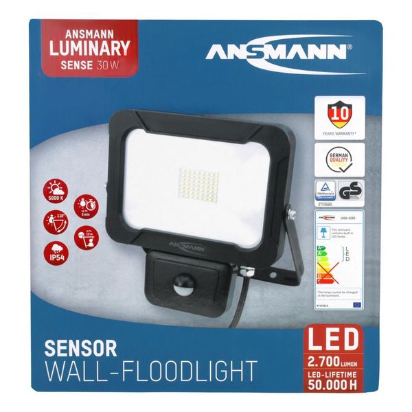 Ansmann VERSTRALER LED 30W 2400LM (WAND+SENSOR)