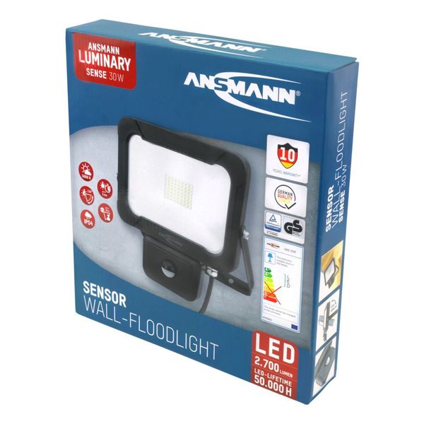 Ansmann VERSTRALER LED 30W 2400LM (WAND+SENSOR)