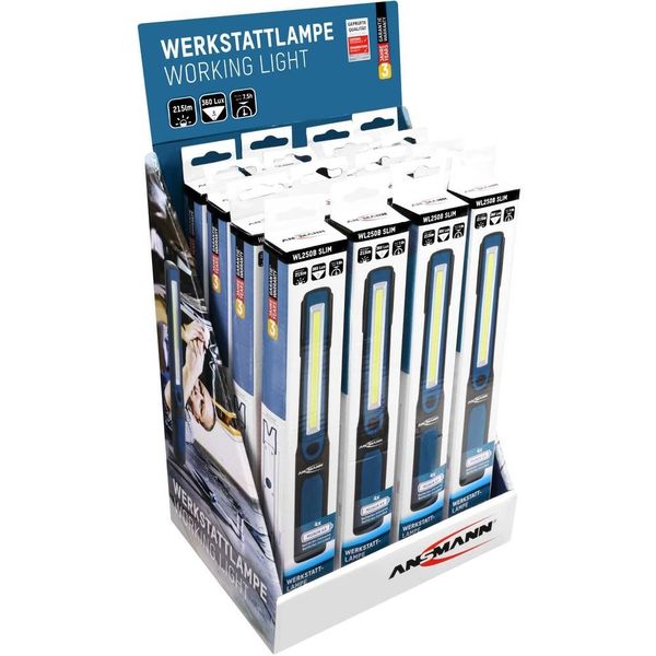 Ansmann SLIM LED WERKLAMP 3W MAGNETISCH incl.4xAA WL250B