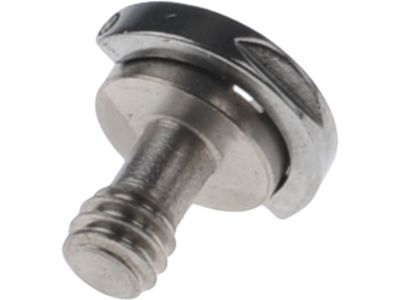 1/4 inch Metal Screw w/ D-Ring Silver
