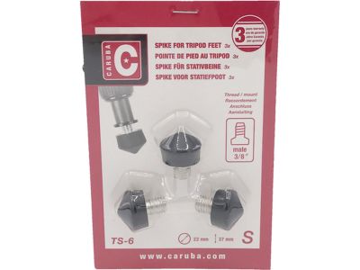 3/8" Tripod Spike - Rubber / 22mm (3 Pieces)