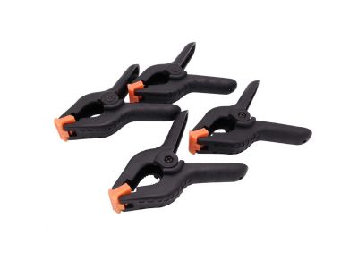 Background Clamp Black/Orange Large (4 Pieces)