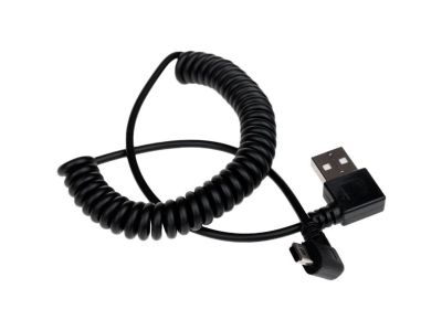 USB 2.0 | A Male Angled - Mini Male Angled (Coiled)