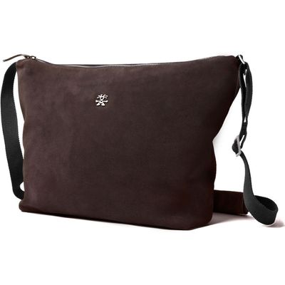 Bavarian Boomer Camera Shoulder Suede/Dark Brown 