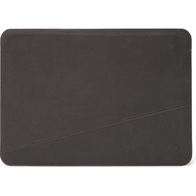 Leather Frame Sleeve for Macbook 13 inch antracite    Decoded