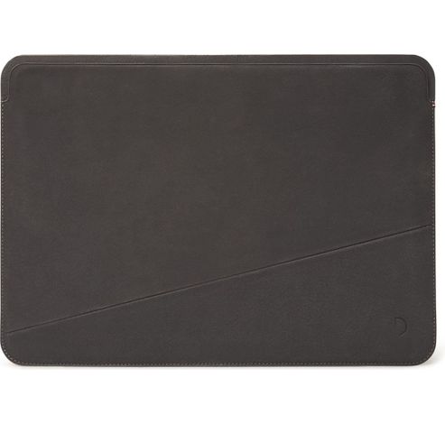 Leather Frame Sleeve for Macbook 13 inch antracite    Decoded