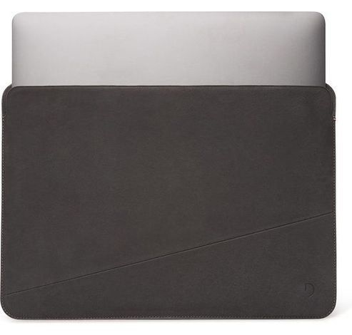 Leather Frame Sleeve for Macbook 13 inch antracite    Decoded