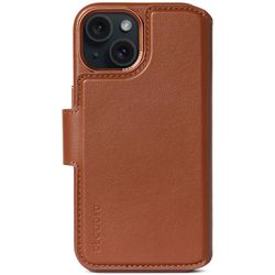 Leather Detachable Wallet iPhone 15 Tan          Decoded